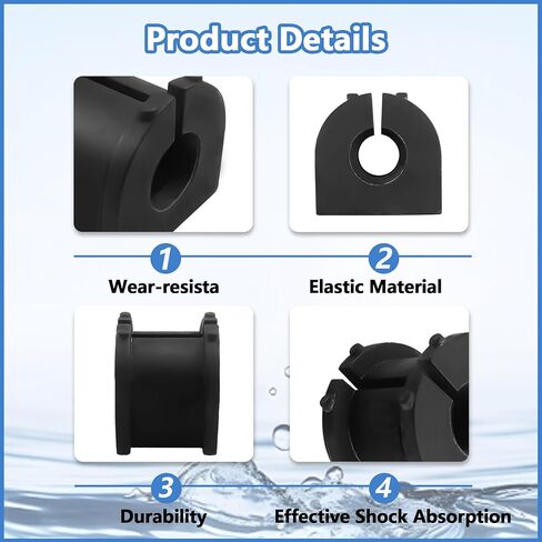 2Pcs 4156A085 Rear Sway Bar Bushing Kit Fit for Mitsubishi Outlander ES SE SEL LE SP PHEV GT SEL 2018-2020 Sport 2013-2024 in Saudi Arabia