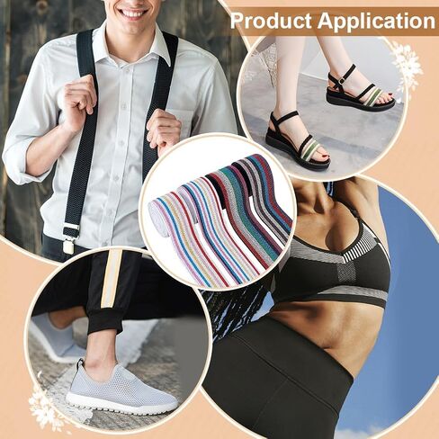 BENECREAT 8 Yards Flat Elastic Band, 1.57 Inch 4 Colors Elastic Band Tape Wide Non-Slip Elastic Ribbon for DIY Garment Sewing Crafts Belt Waistband Sports Shorts in Saudi Arabia