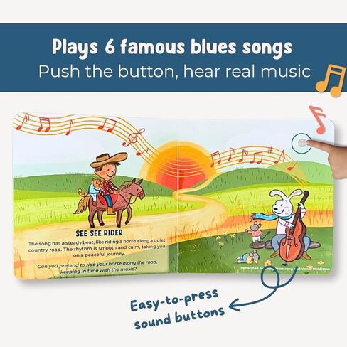 I Discover Blues Music – Sound Book for Babies & Toddlers | 6 Real Blues Songs | Interactive Board Book with Music | Ages 0-4 | Pirouette Kids in Saudi Arabia