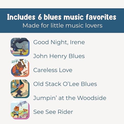 I Discover Blues Music – Sound Book for Babies & Toddlers | 6 Real Blues Songs | Interactive Board Book with Music | Ages 0-4 | Pirouette Kids in Saudi Arabia