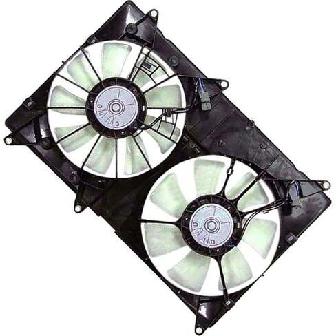 for Toyota Highlander 2001 2002 2003 2004 2005-2007 for Lexus RX300 2001-2003 Replacement 1636320360, 1636120070, 1636120080 Dual Radiator and Condenser Fan Assembly 1 Piece in Saudi Arabia