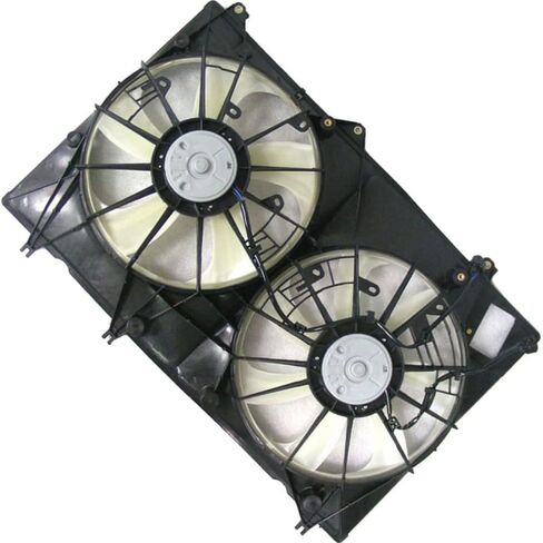 for Toyota Highlander 2008 2009 2010 2011 Replacement 163610P170, 163610P180, 1636131270 Dual Radiator and Condenser Fan Assembly 1 Pcs in Saudi Arabia