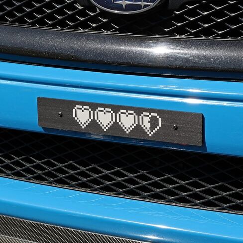 Billetworkz Life Hearts License Plate Delete Compatible with Subaru WRX/STI 2008-21 in Saudi Arabia