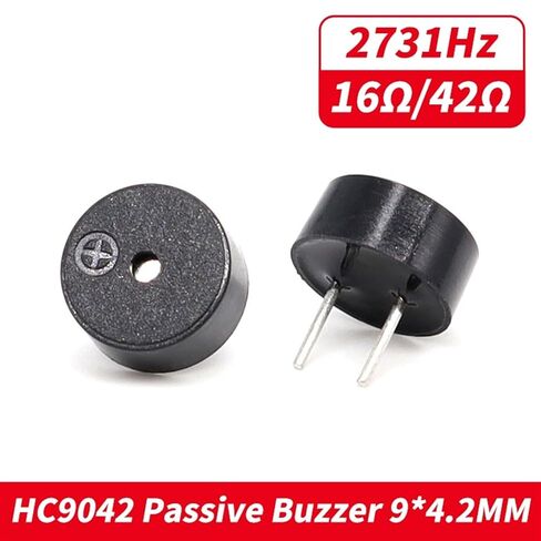 10pcs Passive Buzzer 9042 16ohm 42 Ohms AC 3V 3.3V 9 * 4.2mm 9x4.2mm 16R Mini Electromagnetic Buzzers(10pcs HC9042 42ohm) in Kuwait