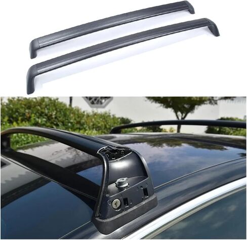 Roof Rack Upgrade Antitheft Locks Roof Rack Cross Bars Compatible for Tesla Model Y Model 3 Aluminum Cargo Carriers Rooftop Crossbar Holder in Saudi Arabia
