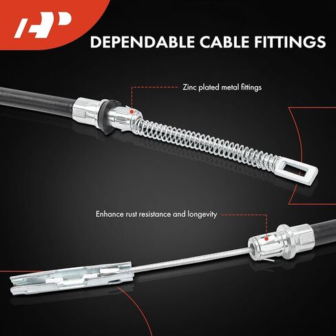 A-Premium Rear Passenger Side Parking Brake Cable Assembly Compatible with Ford Models: F150 2000-2003, F150 Heritage 2004-2004 - Replace# 3L3Z2A635FA, YL3Z2A635FA in Saudi Arabia