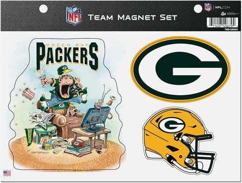 Rico Industries NFL Football Cleveland Browns Gary Patterson The Fan Team Magnet Set 8.5" x 11" - Home Décor - Regrigerator, Office, Kitchen in Saudi Arabia