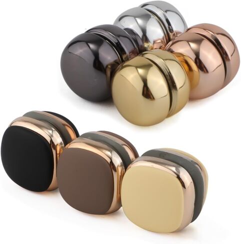 7pcs Hijab Magnetic Pins, 2 Shapes Pinless Strong Hijab Magnets for Clothing Multi-Purpose Scarf Magnetic Pin Shawl Clasp Brooch Small Convenient Magnetic Clips for Scarves, Women Girls in Saudi Arabia
