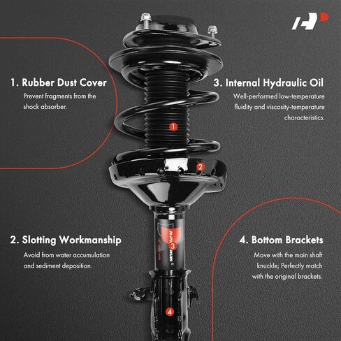 A-Premium Front Complete Strut and Coil Spring Assembly Compatible with Subaru WRX 2015-2021, 2.0L, 2-PC Set in Saudi Arabia