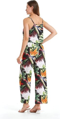 Matchable Couple Hawaiian Luau Shirt or V-Neck Jumpsuit with Pockets in Tropical Twilight in Saudi Arabia