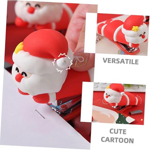 Santa Claus Mini Stapler Portable Small Cartoon Stapler for School and Home Use Fun Design in Saudi Arabia