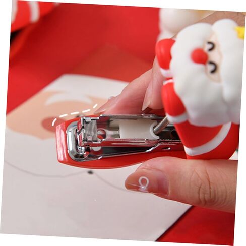 Santa Claus Mini Stapler Portable Small Cartoon Stapler for School and Home Use Fun Design in Saudi Arabia