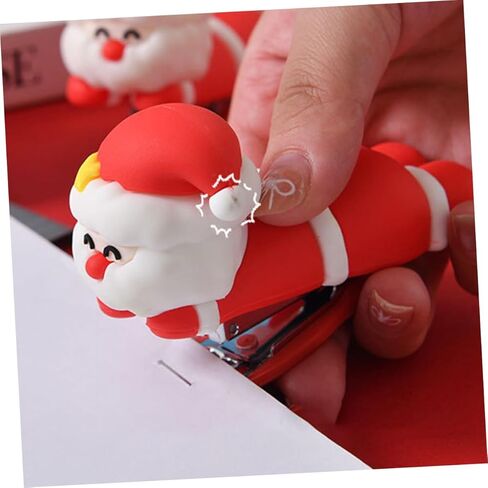 Santa Claus Mini Stapler Portable Small Cartoon Stapler for School and Home Use Fun Design in Saudi Arabia
