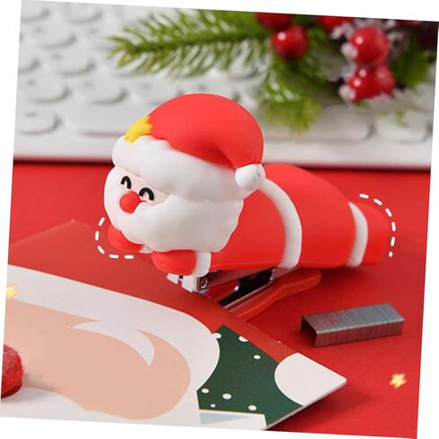Santa Claus Mini Stapler Portable Small Cartoon Stapler for School and Home Use Fun Design in Saudi Arabia