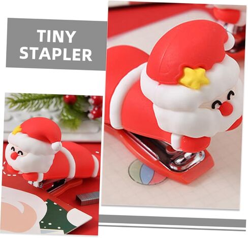 Santa Claus Mini Stapler Portable Small Cartoon Stapler for School and Home Use Fun Design in Saudi Arabia