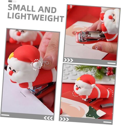Santa Claus Mini Stapler Portable Small Cartoon Stapler for School and Home Use Fun Design in Saudi Arabia
