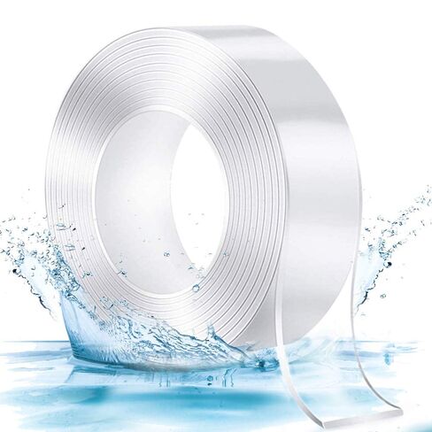 Extra Large Single Sided Tape Heavy Duty Removable 1.18 Inch x 160 Inch, Clear & Tough Nano Tape, Multipurpose Mounting Tape Picture Hanging Strips in Saudi Arabia