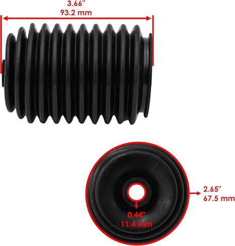 Caltric Rack & Pinion Boot Kit Compatible with Polaris Ranger Xp 900 2013 2014 2015 Eps Hde in Saudi Arabia