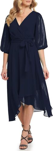 DKNY Women's Plus Soft Everyday Fit and Flare Dress in Saudi Arabia