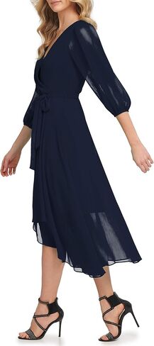 DKNY Women's Plus Soft Everyday Fit and Flare Dress in Saudi Arabia