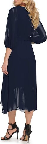 DKNY Women's Plus Soft Everyday Fit and Flare Dress in Saudi Arabia