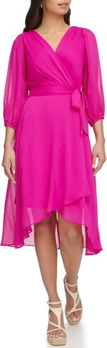 DKNY Women's Plus Soft Everyday Fit and Flare Dress in Saudi Arabia