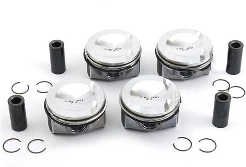 4pcs Piston and Ring Set 06K107065C, 06H198151C, 06K107065AG, Compatible for Audi S3 8V / TTS FV/Golf R MK7 2013-2020 2.0L TSI in Saudi Arabia