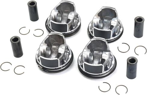 4pcs Piston and Ring Set 06K107065C, 06H198151C, 06K107065AG, Compatible for Audi S3 8V / TTS FV/Golf R MK7 2013-2020 2.0L TSI in Saudi Arabia