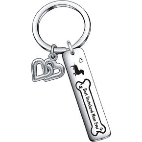 De&ai Best Dachshund Mom Ever Keychain Dachshund Lover Gift