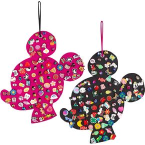 باكماكسي قطعتان من منظم حلي الاحذية، حامل عرض معلق لحلي كروك، منظم حلي زينة للاحذية يثبت على الحائط، حامل عرض محمول لحلي الاحذية in Kuwait