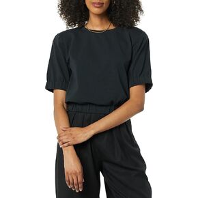 Women's Charlee Elasticated Sleeve Cropped Top