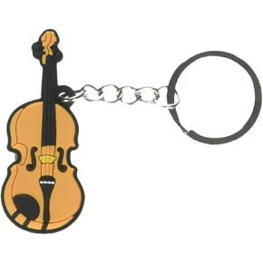 Winterworm Creative Bright Color Musical Instrument Keychain Key Ring Figure For Gift Decoration
