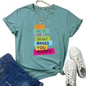 BLACKOO Women Graphic Soft Tshirts Cute Tees