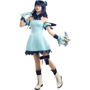 miccostumes Women's Cosplay Costume Mint Combat Uniform Outfit with Wings