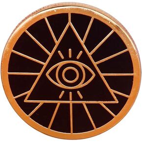 All Seeing Eye of Providence Illuminati Masonic Freemason Knight Templar 1" Lapel Enamel Pin in Kuwait