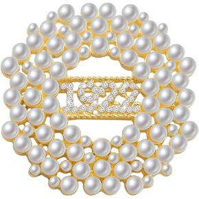 CENWA SGRHO Greek Sorority Brooch Pin 1922 Pearl Sorority Gift Sorority Jewelry Gift (Round 1922 pin)