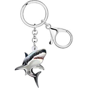 LONYOO Anime Sea Turtle Keychain Acrylic Octopus Jellyfish Crab Whale Shark Ocean Key Chain Rings Gifts for Women Girls