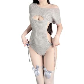 Temptshow Ladies sexy sweater pajamas Japanese students cosplay large underwear