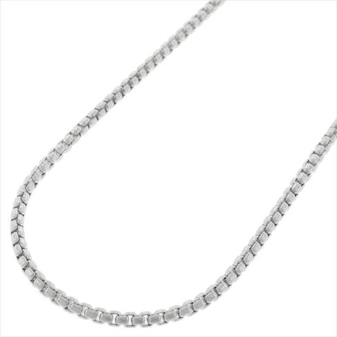 Verona Jewelers Real 925 Sterling Silver 2MM - 5MM Solid Round Box Link Necklace and Bracelet, Chain For Men Women Boys Girls, Rhodium Chain, Extra Durability, 16-30 Inch in Saudi Arabia