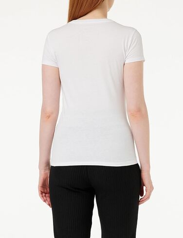 A｜X ARMANI EXCHANGE Women's Cotton Jersey Crew Neck Racing Fitted Tee in Saudi Arabia