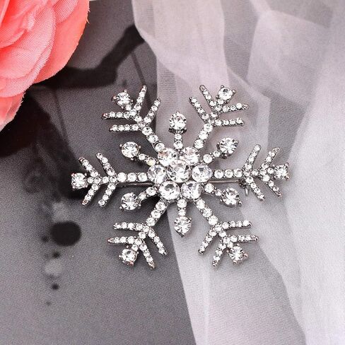 Christmas Brooch Pin Jingle Bell Snowflake Reindeer Christmas Tree Xmas Pins Set Christmas Decoration for Women in Saudi Arabia