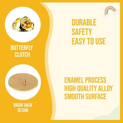 أنت آمن معي، دبابيس المينا فخر للطبيب والممرضة وطلاب الطب بروش دبابيس طية صدر السترة، دبابيس قوس قزح للملابس وحقائب الظهر والقبعات دبوس هدية in Kuwait