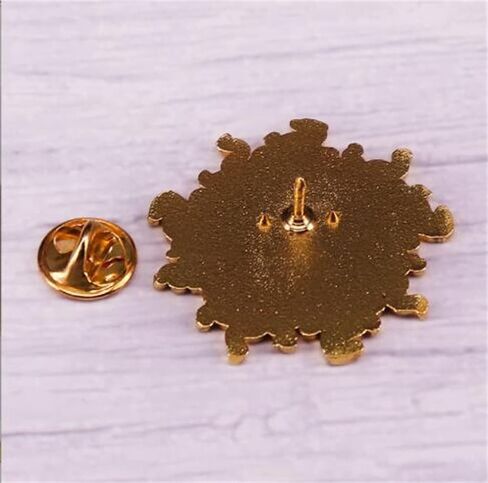 Yin Yang Sun Enamel Brooch Sun moon Day night Lapel Pin Sun Brooch Pin Collar Badge Cartoon Daily Life Decor Enamel Brooch Pin in Kuwait