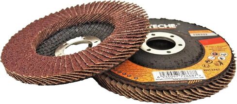 Lot of (10) Aluminium Oxide Flap Disc Grinding Wheel 10cm - 1.3cm x 2.2cm , 36 Grit in Kuwait