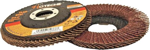 Lot of (10) Aluminium Oxide Flap Disc Grinding Wheel 10cm - 1.3cm x 2.2cm , 36 Grit in Kuwait