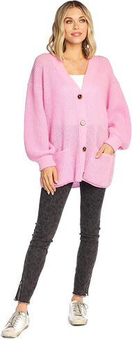 Mud Pie womens Mud Pie Shelton Cardigan, Small/Medium, Pink Cardigan Sweater, Pink, Small-Medium US in Saudi Arabia
