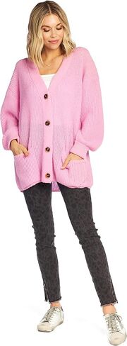 Mud Pie womens Mud Pie Shelton Cardigan, Small/Medium, Pink Cardigan Sweater, Pink, Small-Medium US in Saudi Arabia