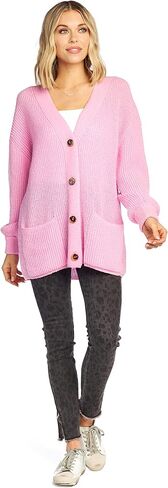 Mud Pie womens Mud Pie Shelton Cardigan, Small/Medium, Pink Cardigan Sweater, Pink, Small-Medium US in Saudi Arabia