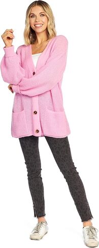 Mud Pie womens Mud Pie Shelton Cardigan, Small/Medium, Pink Cardigan Sweater, Pink, Small-Medium US in Saudi Arabia