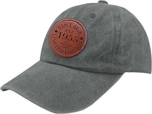 Vintage 1955 Limited Edition Cowboy Hat Retro Summer Hats Gifts for Grandma Who Like Engraved,Summer Hats Suitable for in Saudi Arabia